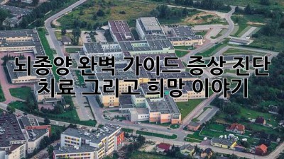 뇌종양, 완벽 가이드: 증상, 진단, 치료 그리고 희망 이야기